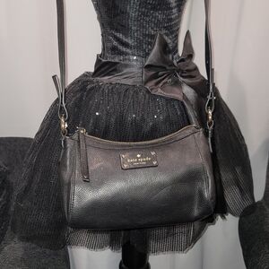 Kate Spade Black Leather Shoulder Bag